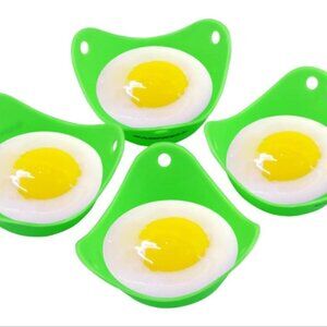 Set of 4 Stovetop Silicone Egg Poacher Molds/Cups by Gainwell #28B‎